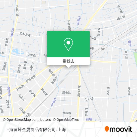 上海黄岭金属制品有限公司地图