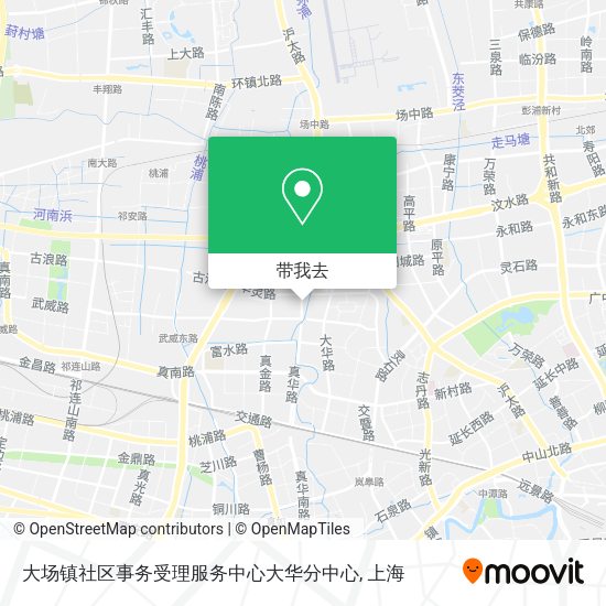 大场镇社区事务受理服务中心大华分中心地图