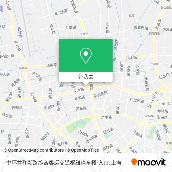 中环共和新路综合客运交通枢纽停车楼-入口地图