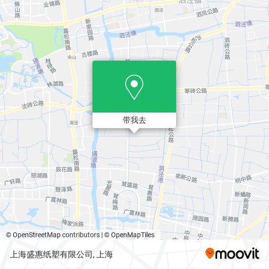 上海盛惠纸塑有限公司地图