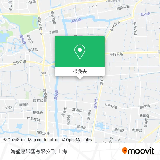 上海盛惠纸塑有限公司地图