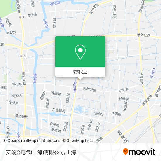 安颐金电气(上海)有限公司地图