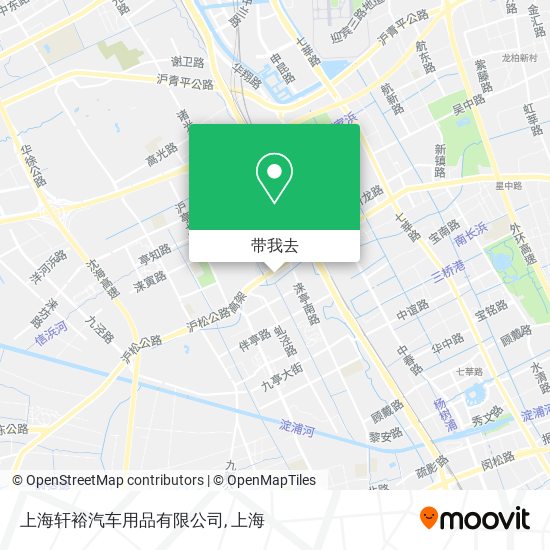 上海轩裕汽车用品有限公司地图