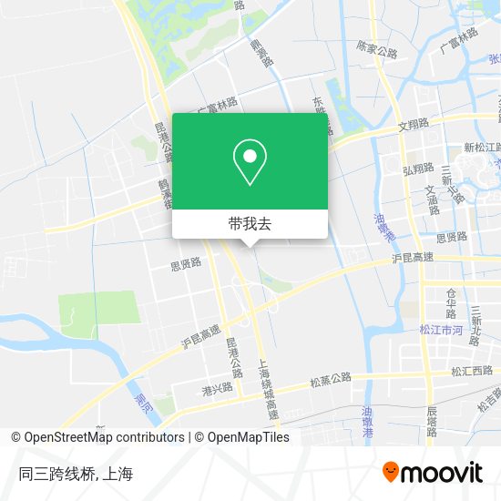 同三跨线桥地图