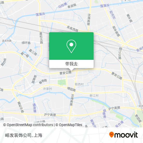 峪发装饰公司地图