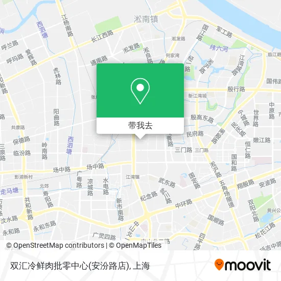 双汇冷鲜肉批零中心(安汾路店)地图