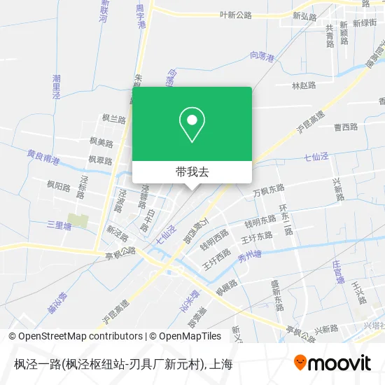 枫泾一路(枫泾枢纽站-刃具厂新元村)地图