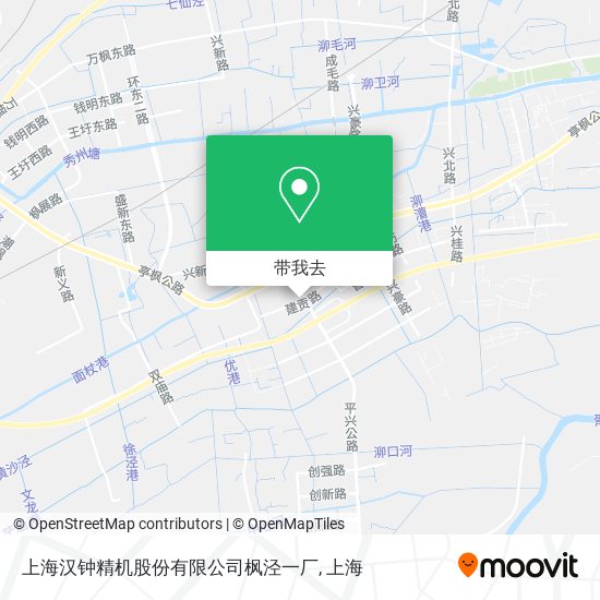 上海汉钟精机股份有限公司枫泾一厂地图