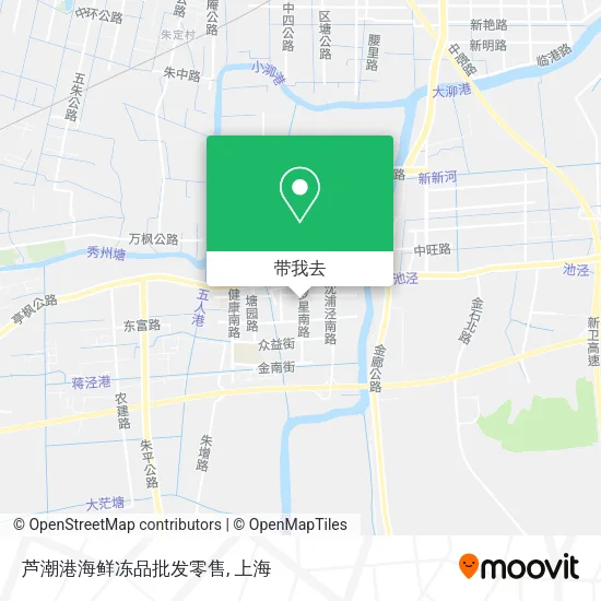 芦潮港海鲜冻品批发零售地图
