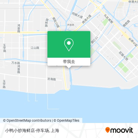 小鸭小炒海鲜店-停车场地图