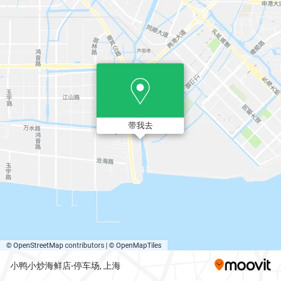 小鸭小炒海鲜店-停车场地图