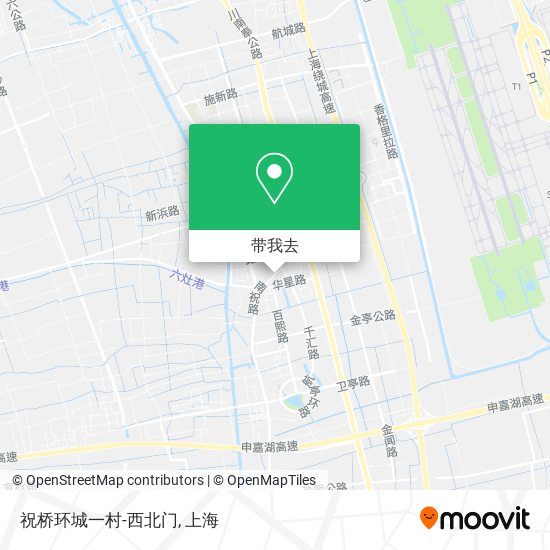 祝桥环城一村-西北门地图