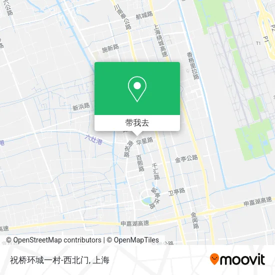 祝桥环城一村-西北门地图