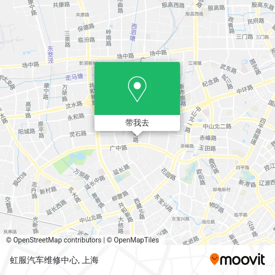 虹服汽车维修中心地图