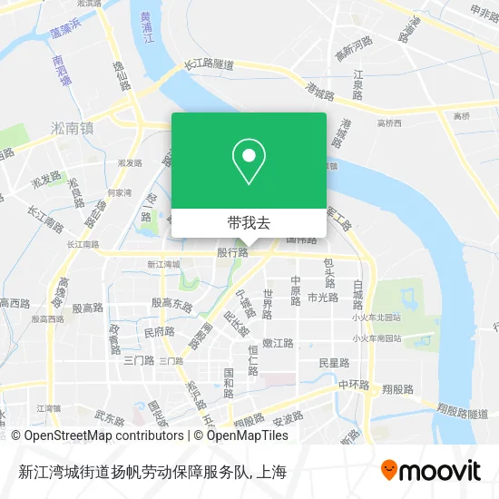 新江湾城街道扬帆劳动保障服务队地图
