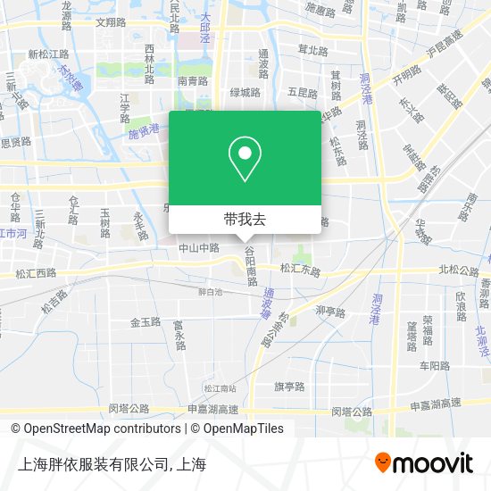 上海胖依服装有限公司地图