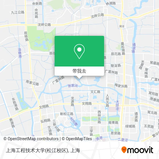 上海工程技术大学(松江校区)地图