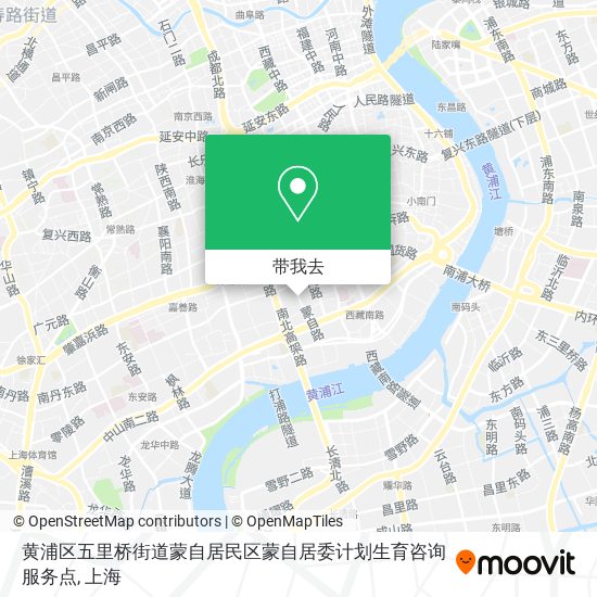 黄浦区五里桥街道蒙自居民区蒙自居委计划生育咨询服务点地图