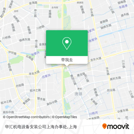 华汇机电设备安装公司上海办事处地图