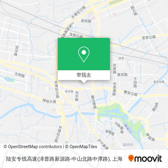 陆安专线高速(泽普路新源路-中山北路中潭路)地图