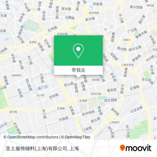 亚土服饰辅料(上海)有限公司地图