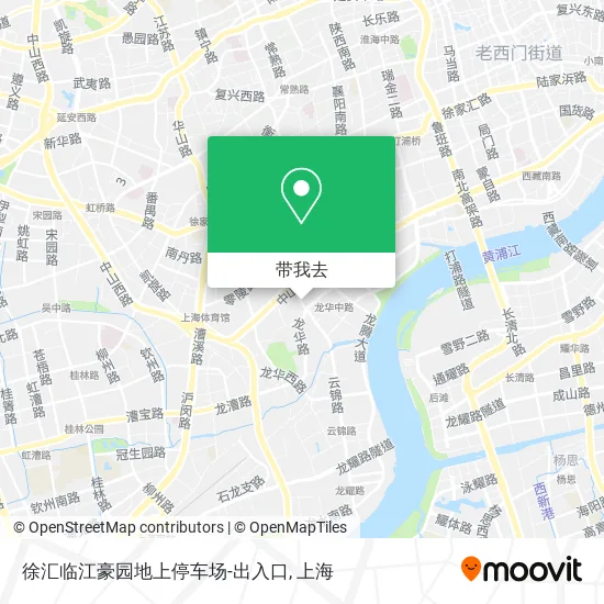 徐汇临江豪园地上停车场-出入口地图