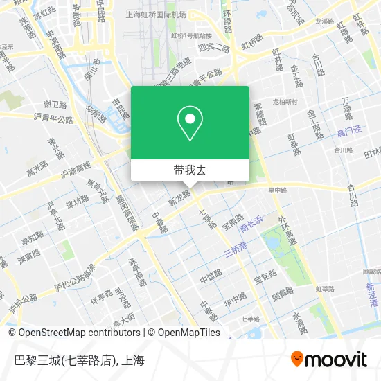 巴黎三城(七莘路店)地图