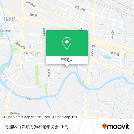 青浦区白鹤镇万狮村老年协会地图