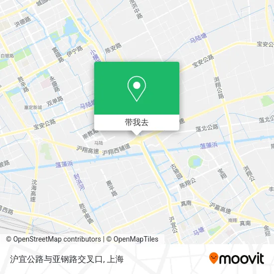 沪宜公路与亚钢路交叉口地图