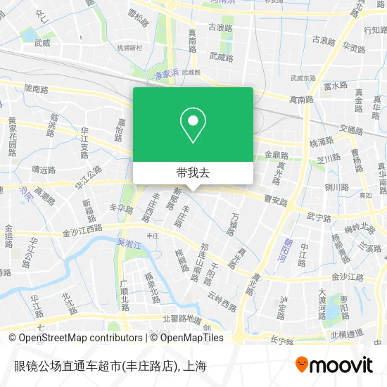 眼镜公场直通车超市(丰庄路店)地图