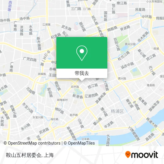 鞍山五村居委会地图