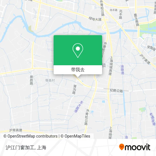 沪江门窗加工地图