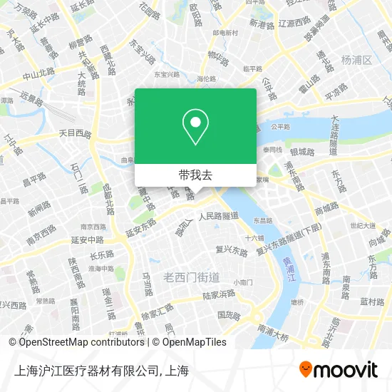 上海沪江医疗器材有限公司地图