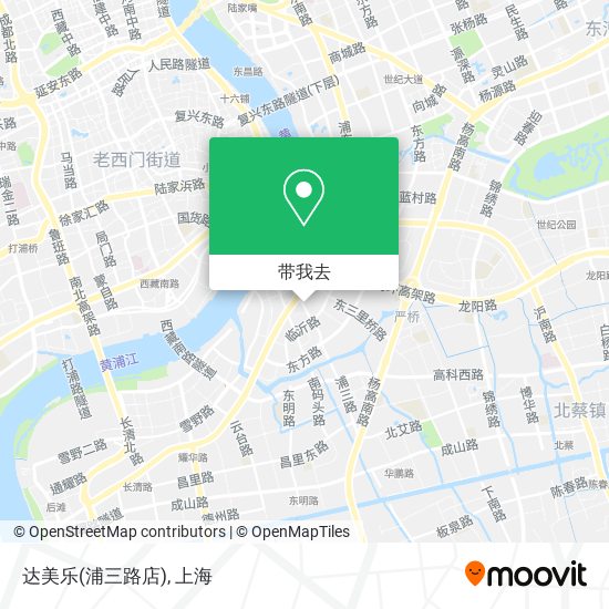 达美乐(浦三路店)地图