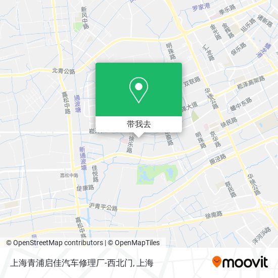 上海青浦启佳汽车修理厂-西北门地图