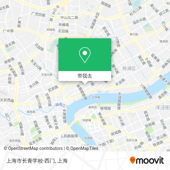 上海市长青学校-西门地图