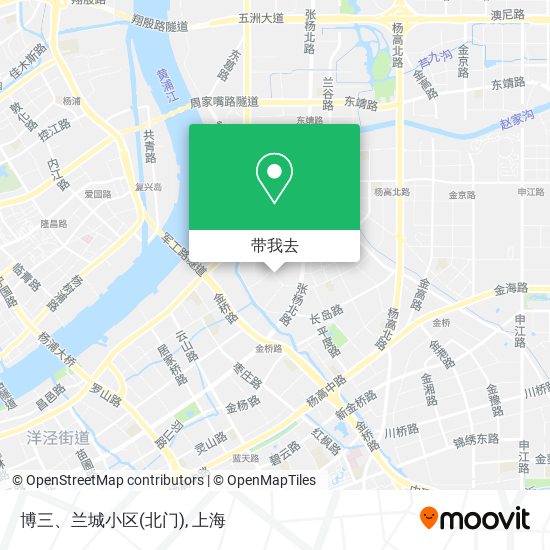 博三、兰城小区(北门)地图