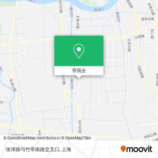 张泽路与竹亭南路交叉口地图