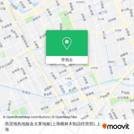 燕泥地热地板金太莱地板(上海横林木制品经营部)地图