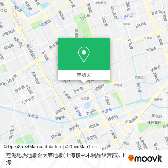 燕泥地热地板金太莱地板(上海横林木制品经营部)地图