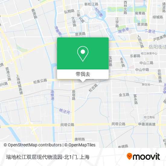 瑞地松江双层现代物流园-北1门地图