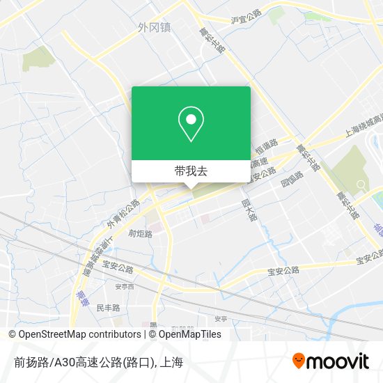 前扬路/A30高速公路(路口)地图