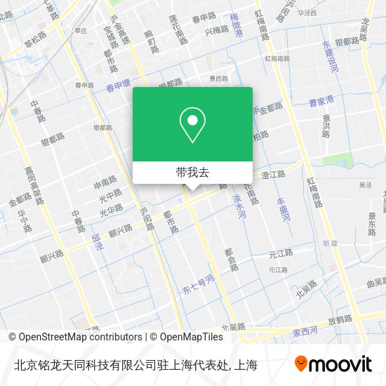 北京铭龙天同科技有限公司驻上海代表处地图