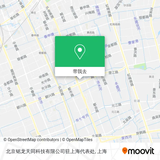 北京铭龙天同科技有限公司驻上海代表处地图