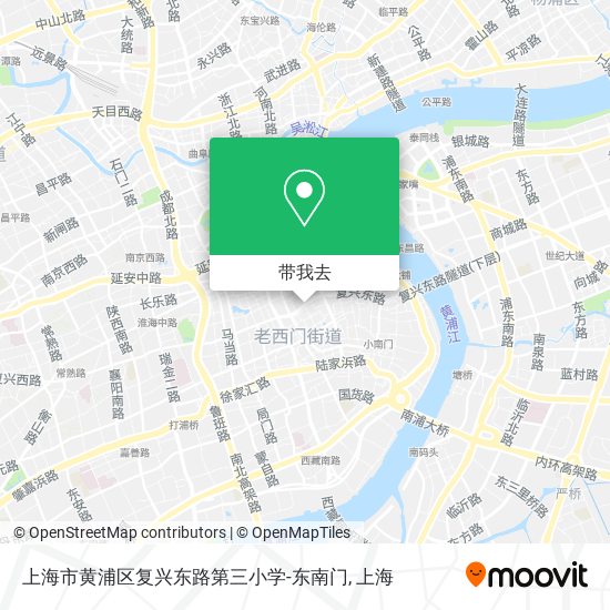 上海市黄浦区复兴东路第三小学-东南门地图