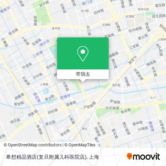 希想精品酒店(复旦附属儿科医院店)地图