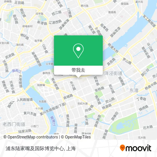 浦东陆家嘴及国际博览中心地图
