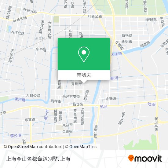 上海金山名都轰趴别墅地图