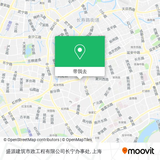 盛源建筑市政工程有限公司长宁办事处地图