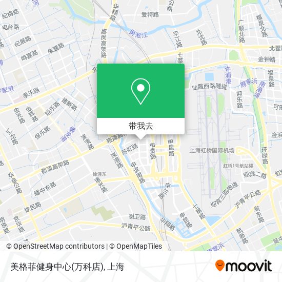 美格菲健身中心(万科店)地图